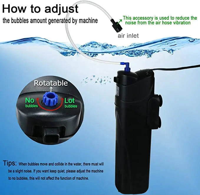 Sunsun 5 Watt Aquarium UV Filter Water Algae Clear Submersible Filteration Machine JUP 02 Set + 2 Replace Filters + 1 Spare Bulb