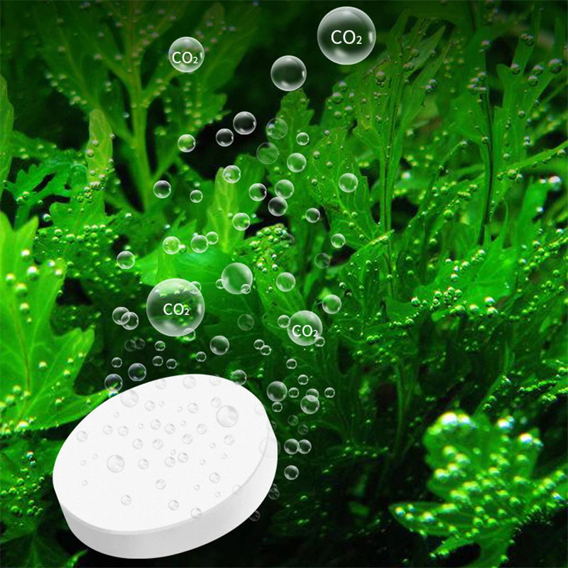 60Pcs Aquarium CO2 Tablet Natural Releasing Carbon Dioxide Diffuser Booster For Fish Tank Water Plants To Thrive